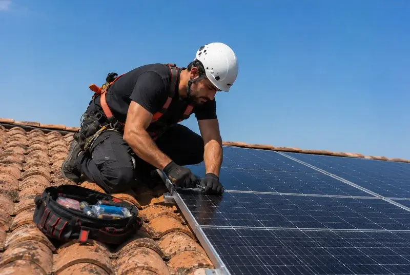 Maintenance et monitoring de panneaux solaires à Courcoury