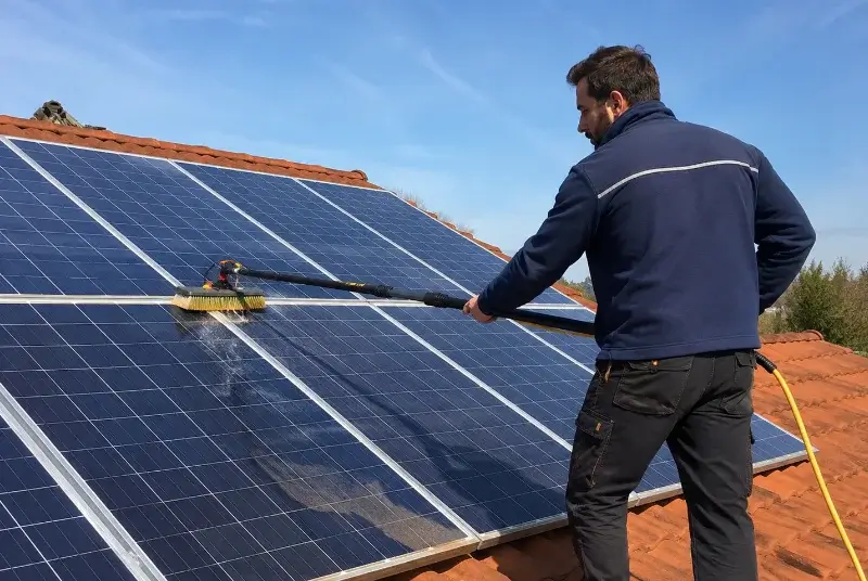 Nettoyage et entretien de panneaux solaires à Courcoury